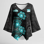 Personalised Brisbane Heat NAIDOC Week 2026 Kimono Sleeve Blouse Sea Turtles Aboriginal Art