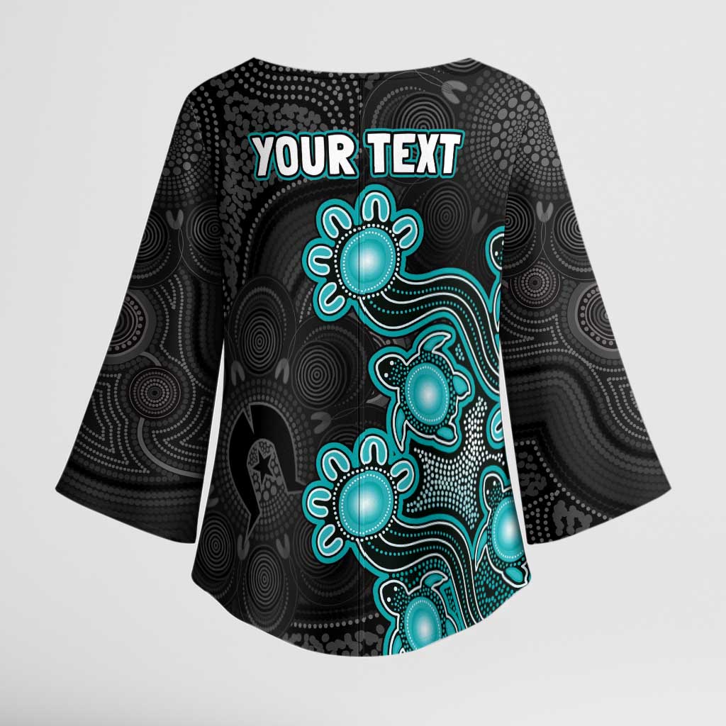 Personalised Brisbane Heat NAIDOC Week 2026 Kimono Sleeve Blouse Sea Turtles Aboriginal Art
