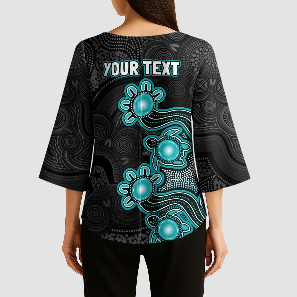 Personalised Brisbane Heat NAIDOC Week 2026 Kimono Sleeve Blouse Sea Turtles Aboriginal Art