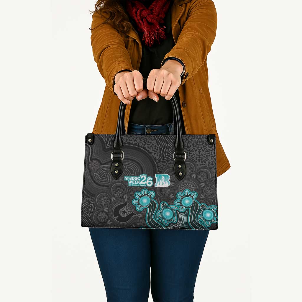 Brisbane Heat NAIDOC Week 2026 Leather Bag Sea Turtles Aboriginal Art