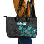 Brisbane Heat NAIDOC Week 2026 Leather Tote Bag Sea Turtles Aboriginal Art