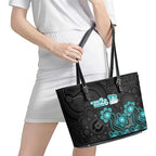 Brisbane Heat NAIDOC Week 2026 Leather Tote Bag Sea Turtles Aboriginal Art