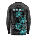 Personalised Brisbane Heat NAIDOC Week 2026 Long Sleeve Shirt Sea Turtles Aboriginal Art