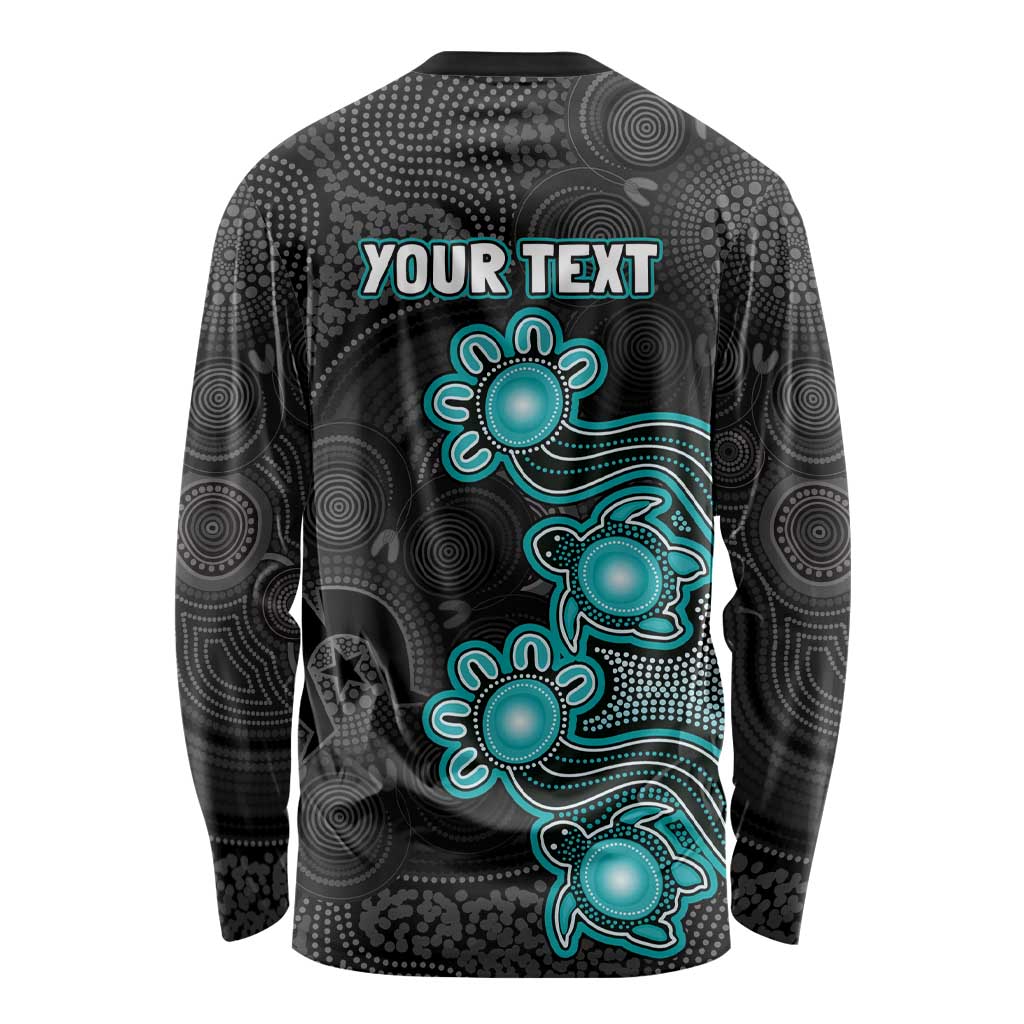Personalised Brisbane Heat NAIDOC Week 2026 Long Sleeve Shirt Sea Turtles Aboriginal Art
