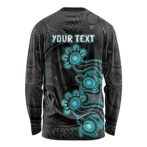 Personalised Brisbane Heat NAIDOC Week 2026 Long Sleeve Shirt Sea Turtles Aboriginal Art