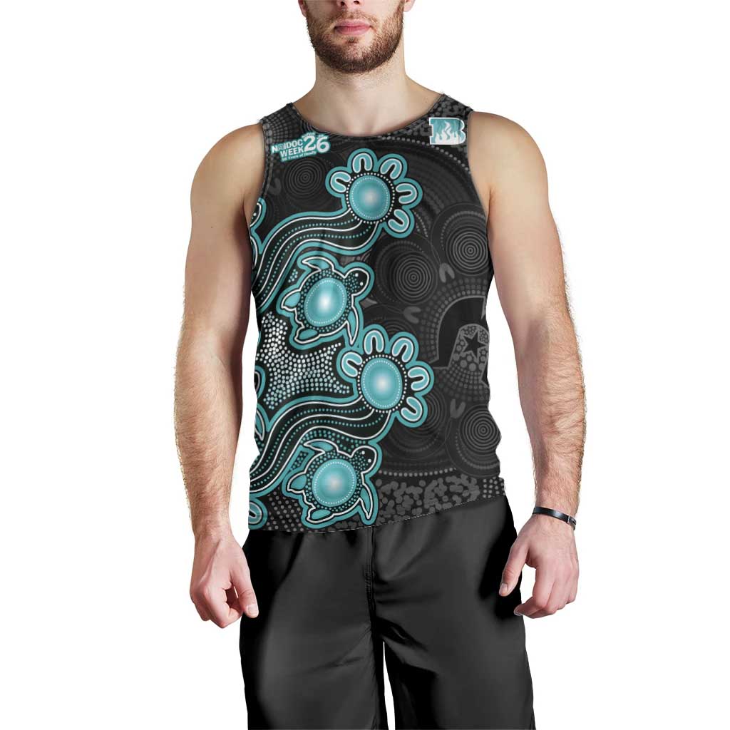 Personalised Brisbane Heat NAIDOC Week 2026 Men Tank Top Sea Turtles Aboriginal Art