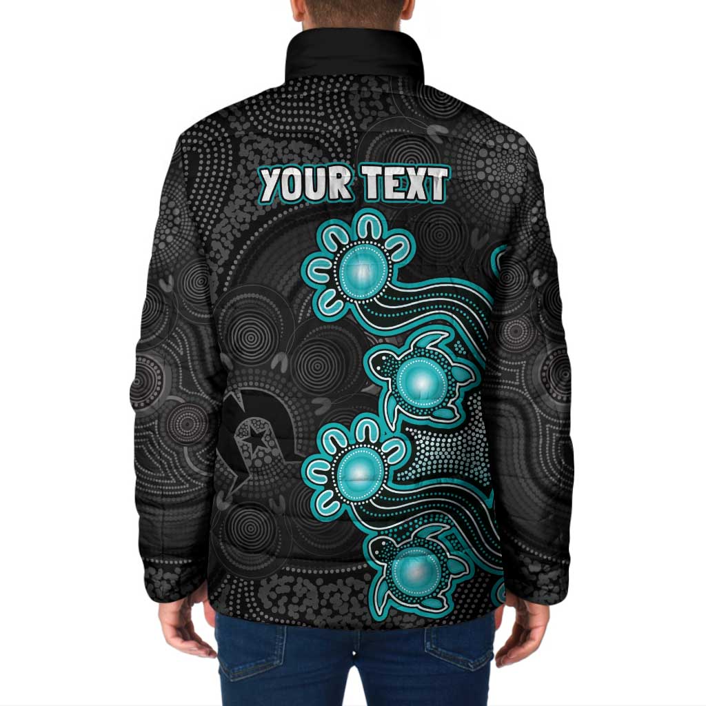 Personalised Brisbane Heat NAIDOC Week 2026 Padded Jacket Sea Turtles Aboriginal Art