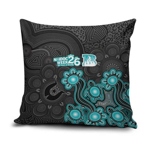 Brisbane Heat NAIDOC Week 2026 Pillow Cover Sea Turtles Aboriginal Art