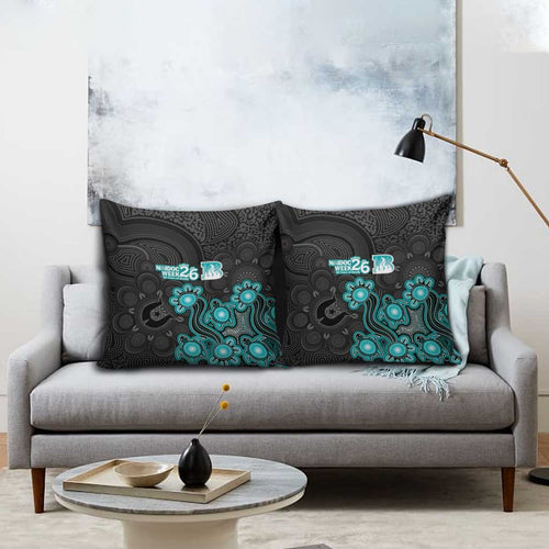 Brisbane Heat NAIDOC Week 2026 Pillow Cover Sea Turtles Aboriginal Art