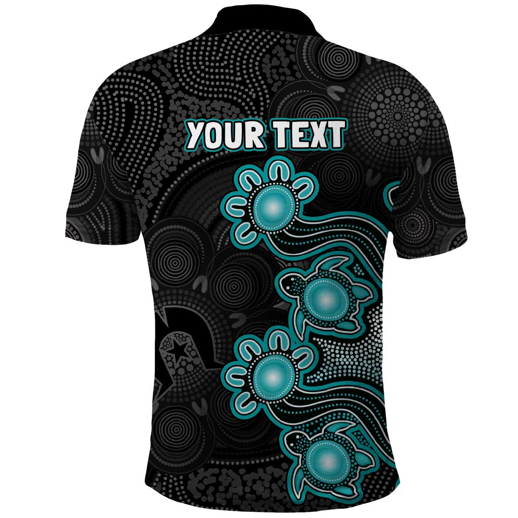 Personalised Brisbane Heat NAIDOC Week 2026 Polo Shirt Sea Turtles Aboriginal Art