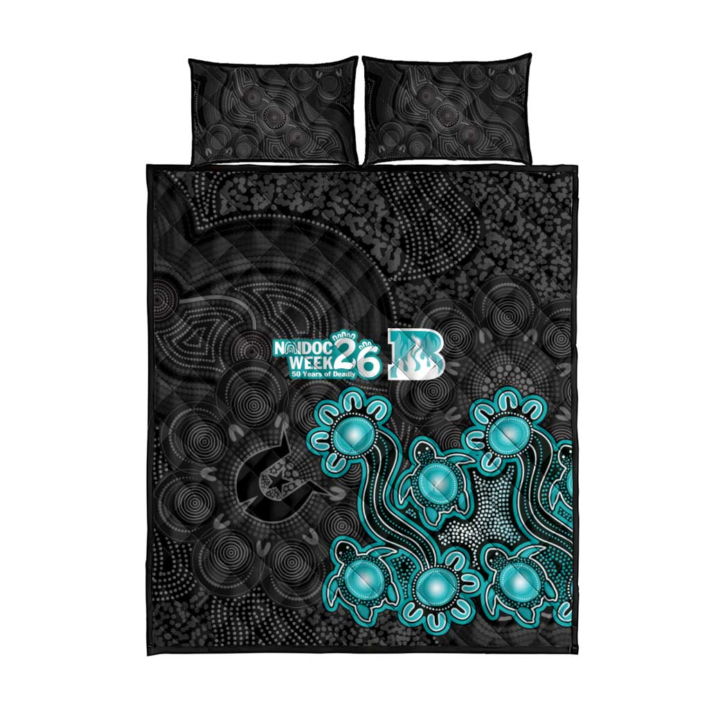 Brisbane Heat NAIDOC Week 2026 Quilt Bed Set Sea Turtles Aboriginal Art