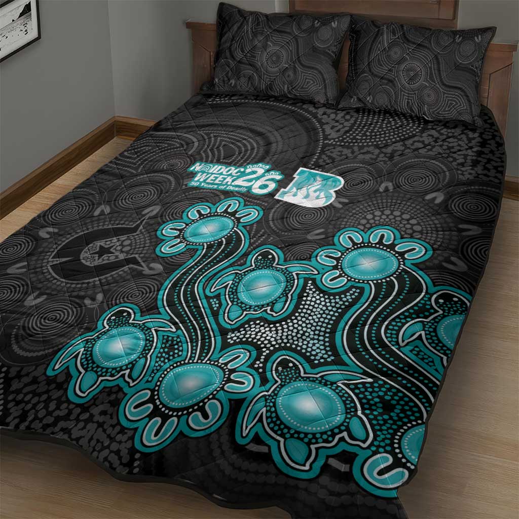 Brisbane Heat NAIDOC Week 2026 Quilt Bed Set Sea Turtles Aboriginal Art