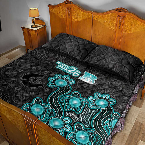 Brisbane Heat NAIDOC Week 2026 Quilt Bed Set Sea Turtles Aboriginal Art