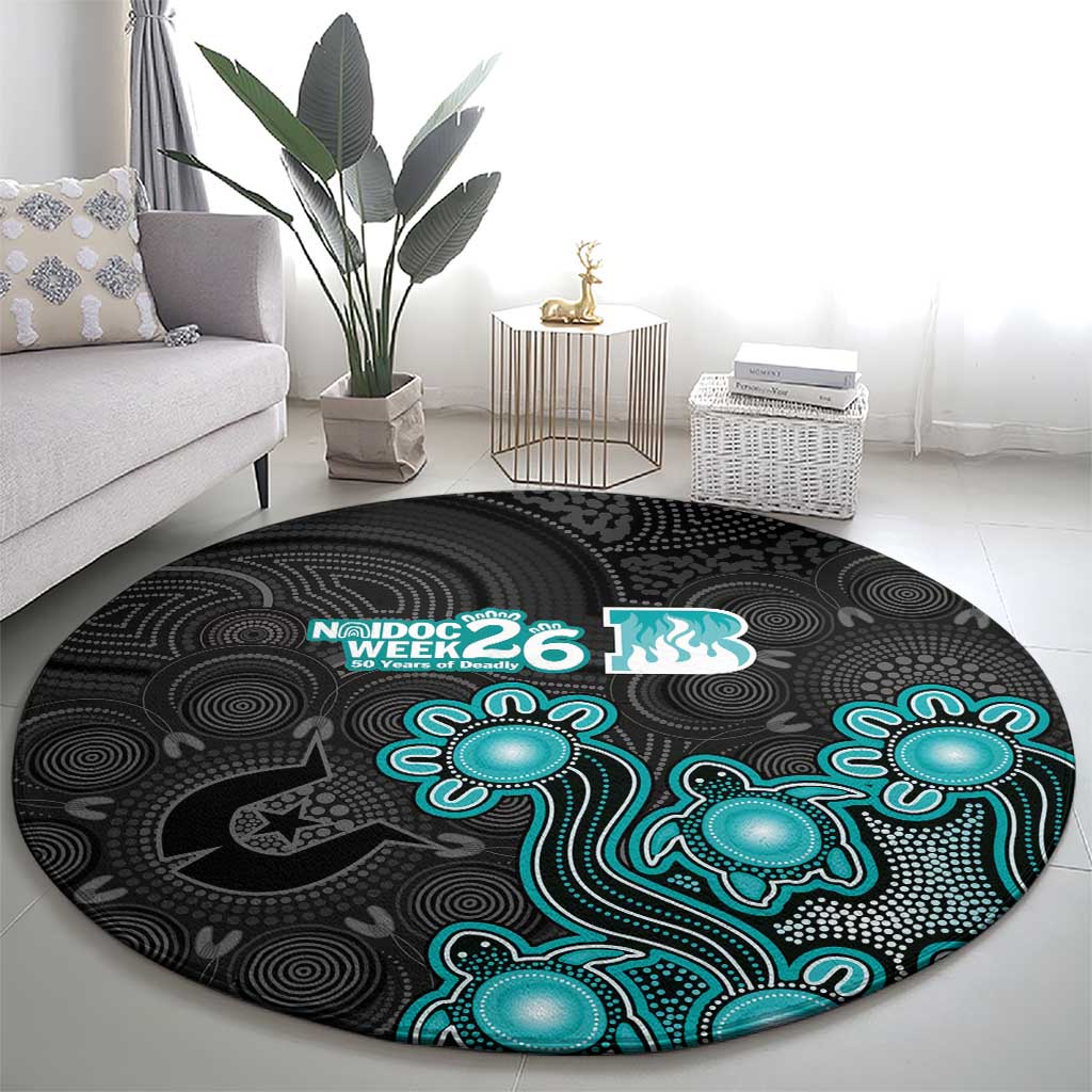 Brisbane Heat NAIDOC Week 2026 Round Carpet Sea Turtles Aboriginal Art