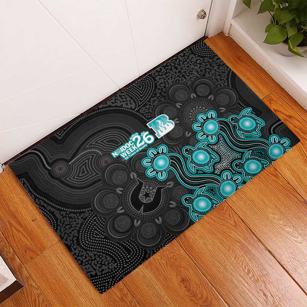 Brisbane Heat NAIDOC Week 2026 Rubber Doormat Sea Turtles Aboriginal Art