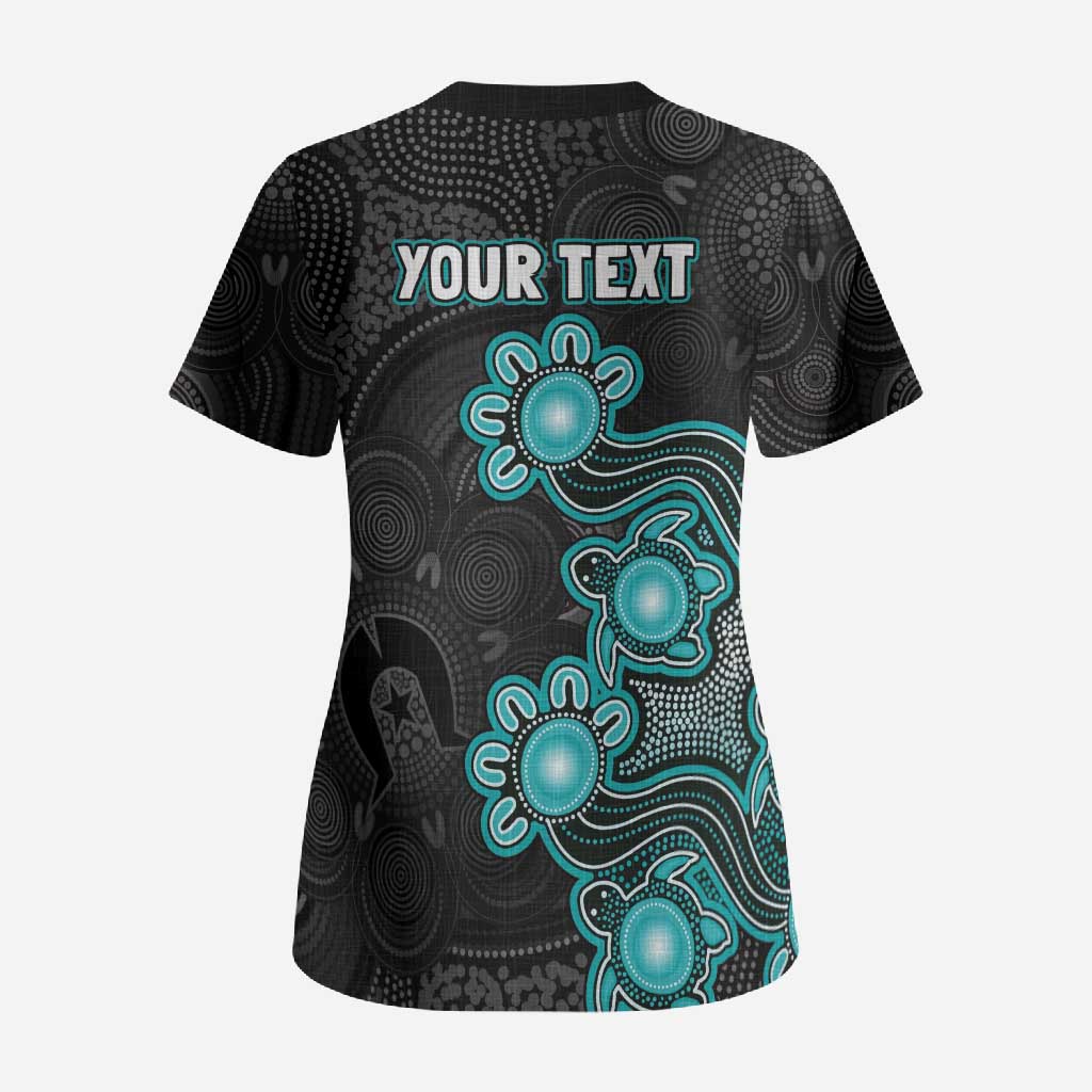 Personalised Brisbane Heat NAIDOC Week 2026 Scrub Top Sea Turtles Aboriginal Art
