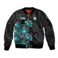 Personalised Brisbane Heat NAIDOC Week 2026 Sleeve Zip Bomber Jacket Sea Turtles Aboriginal Art