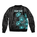 Personalised Brisbane Heat NAIDOC Week 2026 Sleeve Zip Bomber Jacket Sea Turtles Aboriginal Art