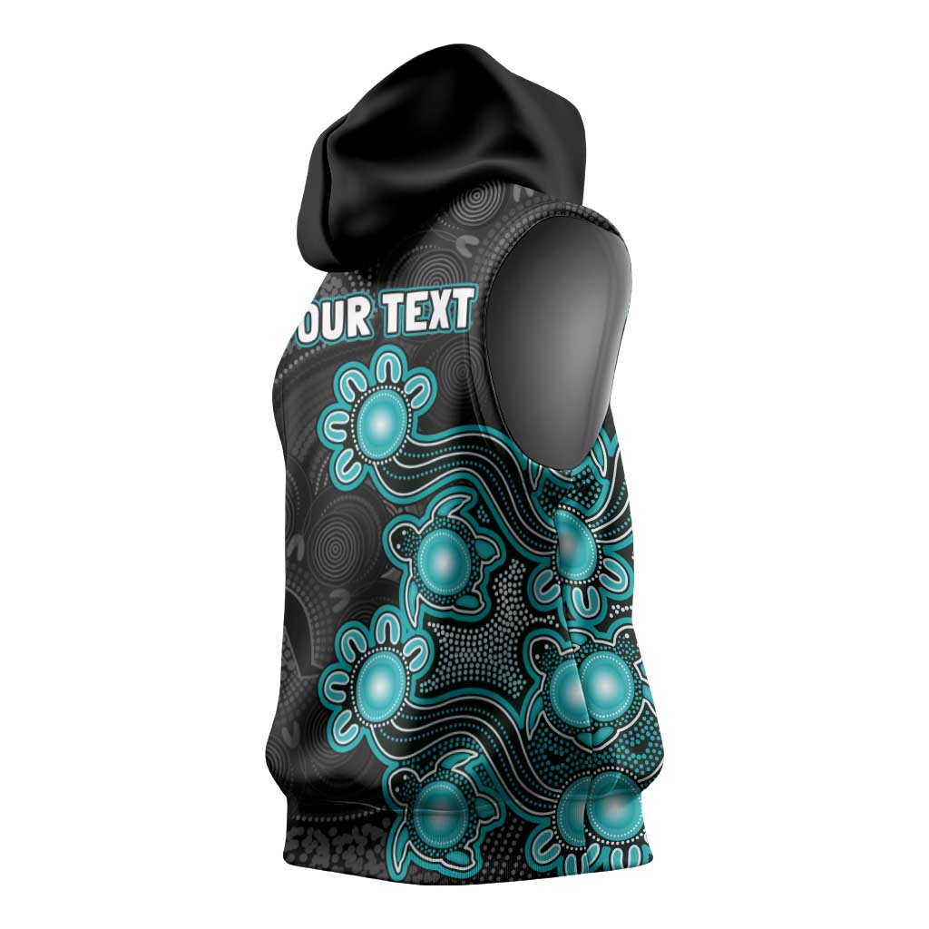 Personalised Brisbane Heat NAIDOC Week 2026 Sleeveless Hoodie Sea Turtles Aboriginal Art