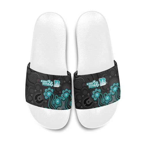 Brisbane Heat NAIDOC Week 2026 Slide Sandals Sea Turtles Aboriginal Art