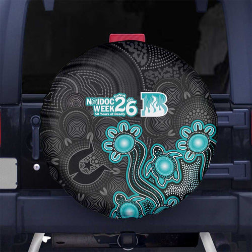 Brisbane Heat NAIDOC Week 2026 Spare Tire Cover Sea Turtles Aboriginal Art