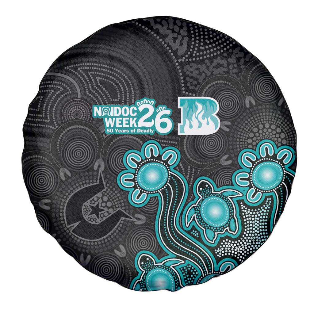 Brisbane Heat NAIDOC Week 2026 Spare Tire Cover Sea Turtles Aboriginal Art