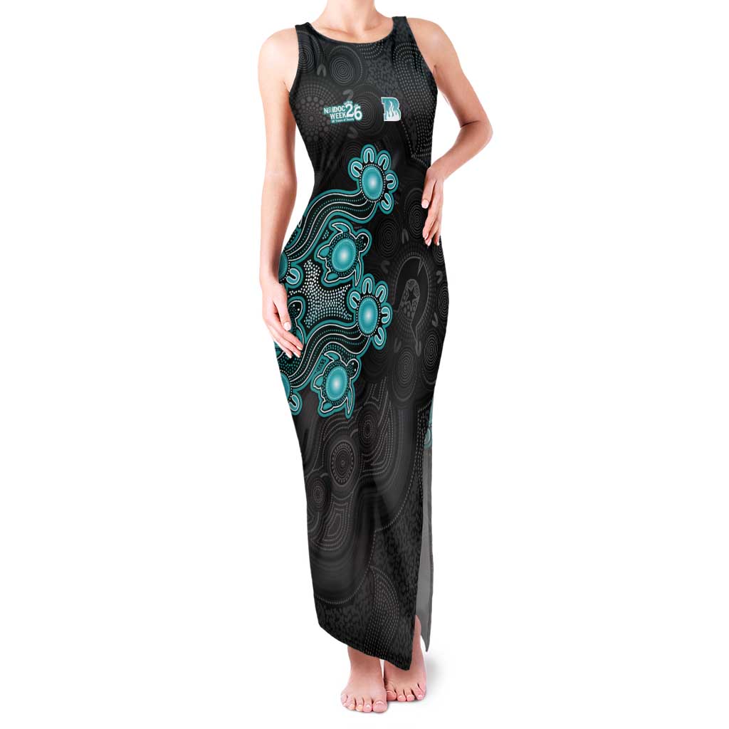 Personalised Brisbane Heat NAIDOC Week 2026 Tank Maxi Dress Sea Turtles Aboriginal Art