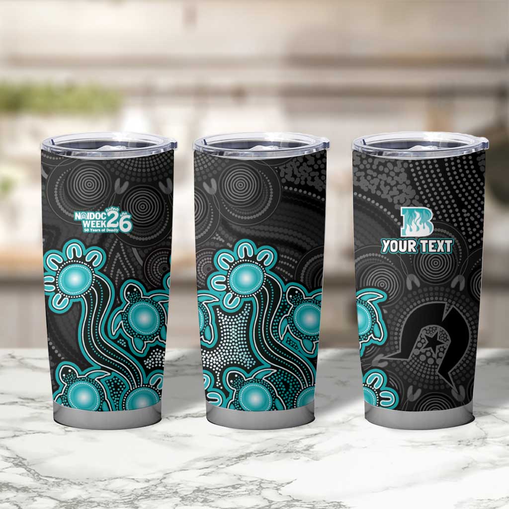 Personalised Brisbane Heat NAIDOC Week 2026 Tumbler Cup Sea Turtles Aboriginal Art
