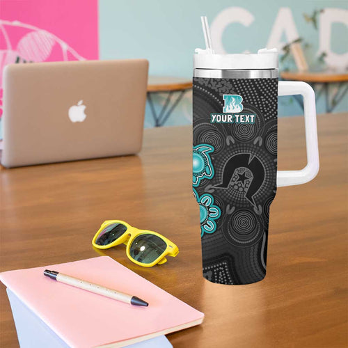 Personalised Brisbane Heat NAIDOC Week 2026 Tumbler With Handle Sea Turtles Aboriginal Art