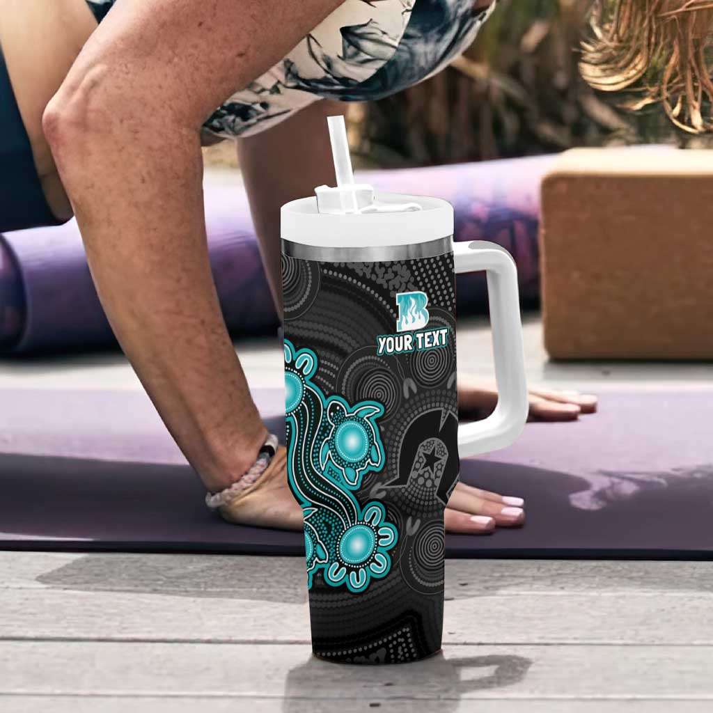 Personalised Brisbane Heat NAIDOC Week 2026 Tumbler With Handle Sea Turtles Aboriginal Art
