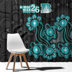 Brisbane Heat NAIDOC Week 2026 Window Curtain Sea Turtles Aboriginal Art