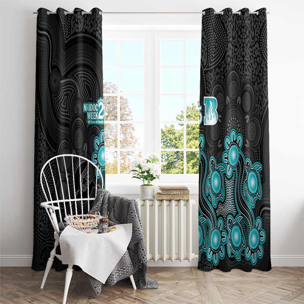 Brisbane Heat NAIDOC Week 2026 Window Curtain Sea Turtles Aboriginal Art