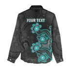 Personalised Brisbane Heat NAIDOC Week 2026 Women Casual Shirt Sea Turtles Aboriginal Art