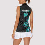 Personalised Brisbane Heat NAIDOC Week 2026 Women Sleeveless Polo Shirt Sea Turtles Aboriginal Art