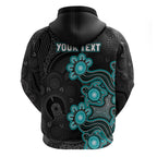 Personalised Brisbane Heat NAIDOC Week 2026 Zip Hoodie Sea Turtles Aboriginal Art