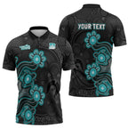 Personalised Brisbane Heat NAIDOC Week 2026 Zipper Polo Shirt Sea Turtles Aboriginal Art