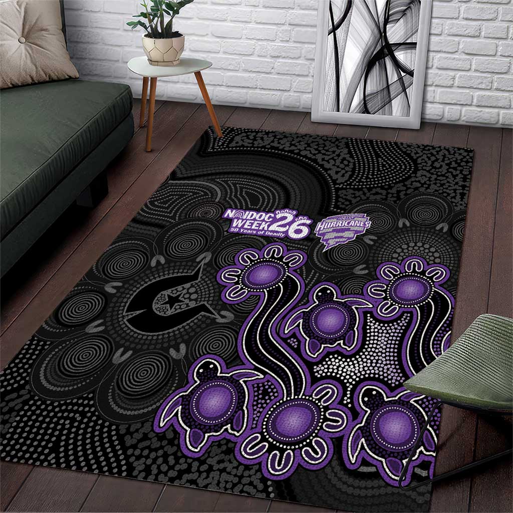 Hobart Hurricanes NAIDOC Week 2026 Area Rug Sea Turtles Aboriginal Art