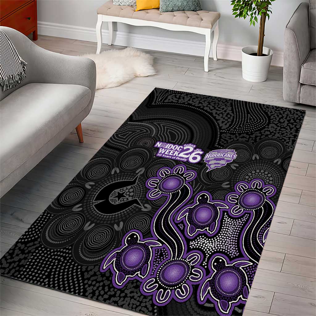 Hobart Hurricanes NAIDOC Week 2026 Area Rug Sea Turtles Aboriginal Art