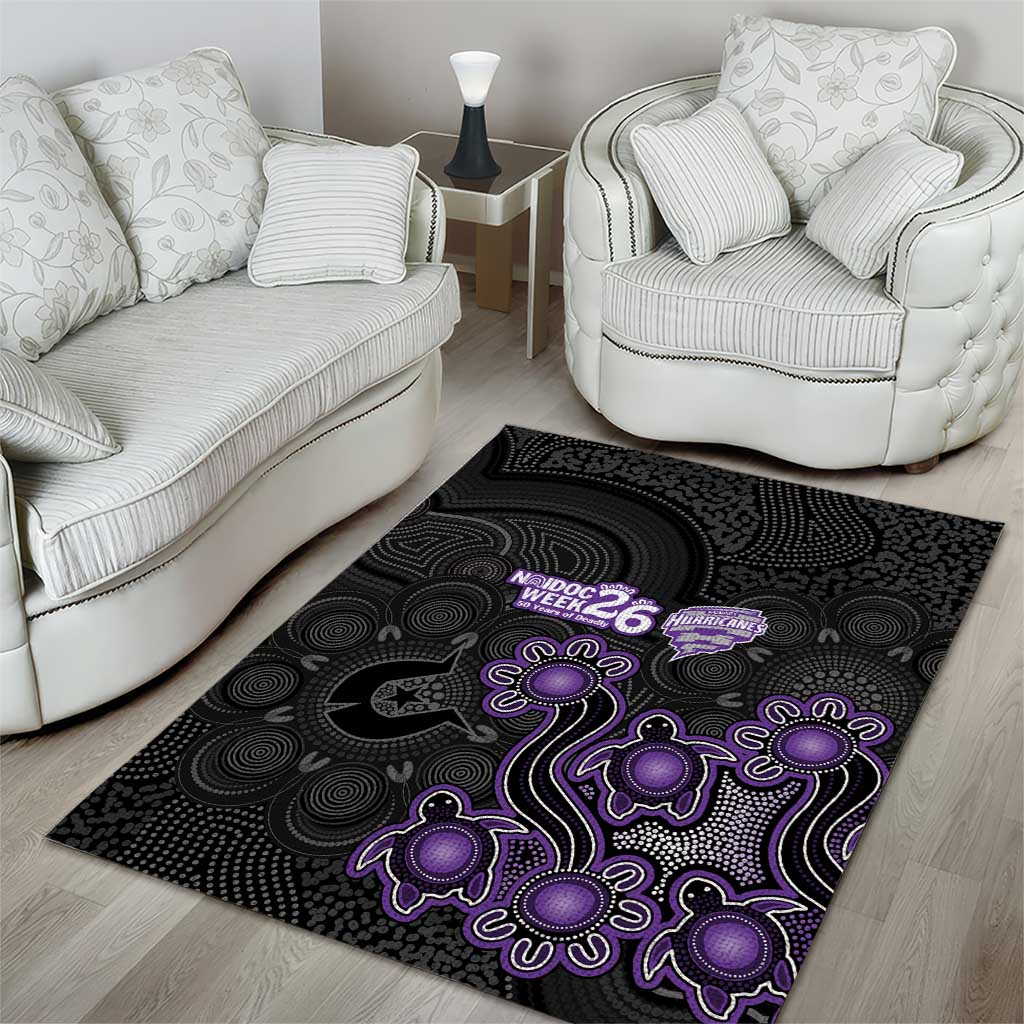 Hobart Hurricanes NAIDOC Week 2026 Area Rug Sea Turtles Aboriginal Art