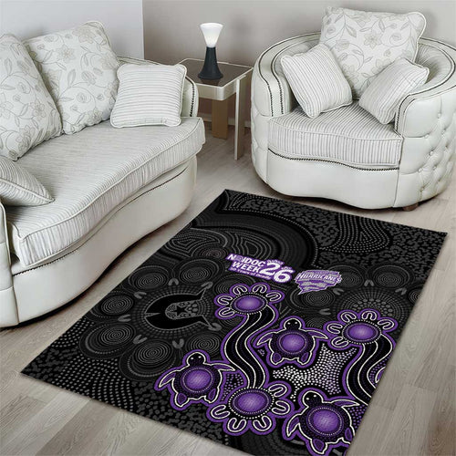 Hobart Hurricanes NAIDOC Week 2026 Area Rug Sea Turtles Aboriginal Art