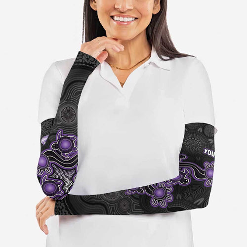 Personalised Hobart Hurricanes NAIDOC Week 2026 Arm Sleeves Sea Turtles Aboriginal Art