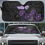 Hobart Hurricanes NAIDOC Week 2026 Auto Sun Shade Sea Turtles Aboriginal Art