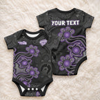 Personalised Hobart Hurricanes NAIDOC Week 2026 Baby Onesie Sea Turtles Aboriginal Art