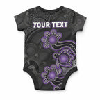 Personalised Hobart Hurricanes NAIDOC Week 2026 Baby Onesie Sea Turtles Aboriginal Art
