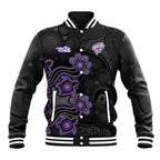 Personalised Hobart Hurricanes NAIDOC Week 2026 Baseball Jacket Sea Turtles Aboriginal Art