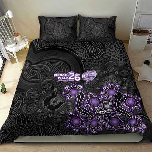 Hobart Hurricanes NAIDOC Week 2026 Bedding Set Sea Turtles Aboriginal Art