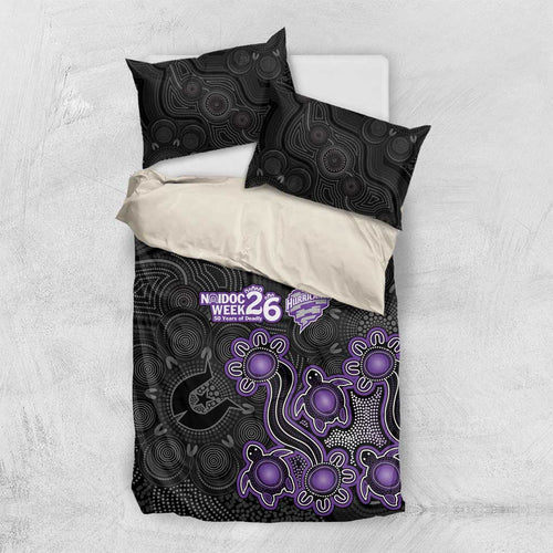 Hobart Hurricanes NAIDOC Week 2026 Bedding Set Sea Turtles Aboriginal Art