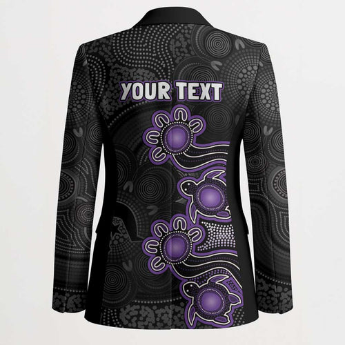 Personalised Hobart Hurricanes NAIDOC Week 2026 Blazer Sea Turtles Aboriginal Art