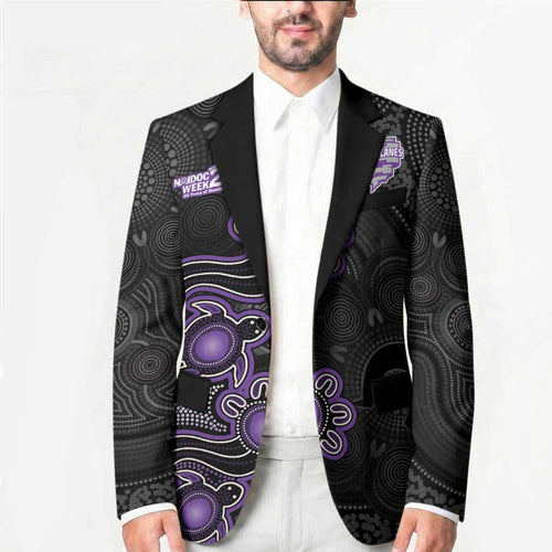 Personalised Hobart Hurricanes NAIDOC Week 2026 Blazer Sea Turtles Aboriginal Art