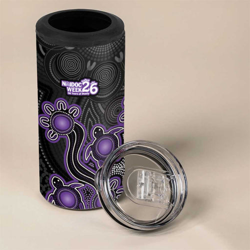 Personalised Hobart Hurricanes NAIDOC Week 2026 4 in 1 Can Cooler Tumbler Sea Turtles Aboriginal Art